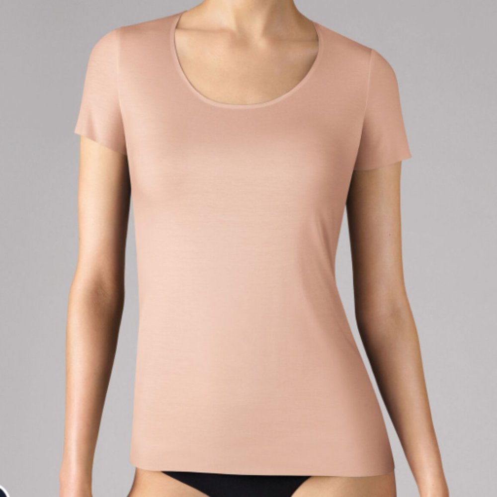 WOLFORD PURE T-SHIRT in Rose Tan MSRP$135